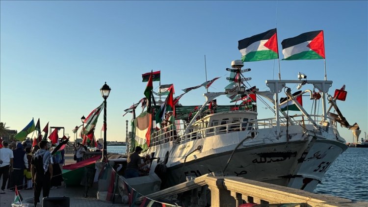 Libya'dan "Ömer Muhtar" gemisi Küresel Sumud Filosu'na katılmak üzere yola çıkıyor