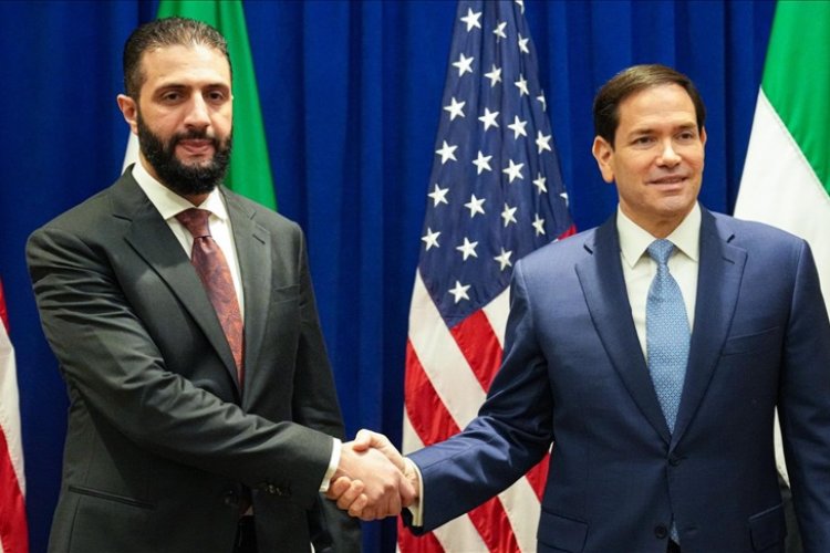 Suriye Cumhurbaşkanı Şara, ABD Dışişleri Bakanı Rubio ile New York'ta görüştü
