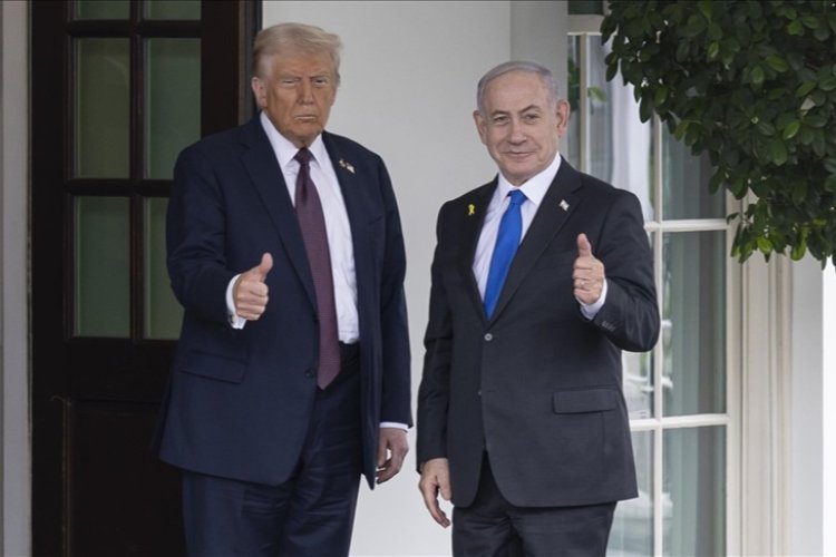 Trump, katil Netanyahu'yu Beyaz Saray'da kabul etti