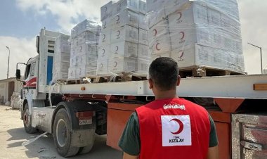 Kızılay'dan Gazze'ye 5 yardım tırı ulaştı