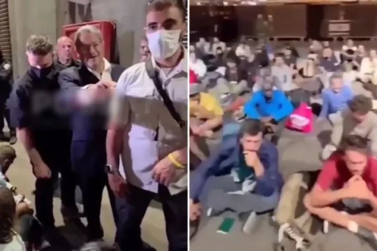 Sumud Filosu aktivistleri, İsrailli Bakan'ın provokasyonuna 'Özgür Filistin' sloganıyla karşılık verdi