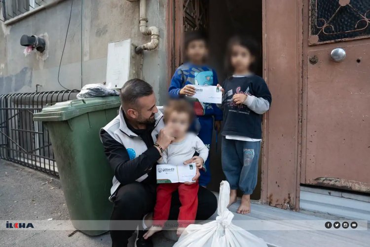 Avrupa Yetim Eli'nden Bursa'da gıda ve nakdi yardım