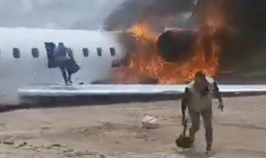 Kongo Demokratik Cumhuriyeti'nde Maden Bakanı Kabamba'yı taşıyan uçak pistten çıktı