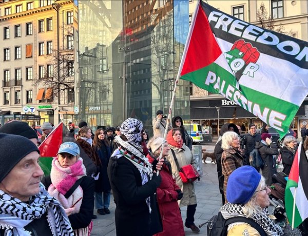 İsveç’te Gazze için öfke: İsrail’in ateşkes İhlaline büyük protesto