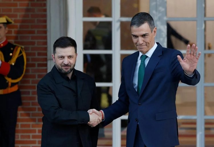 Zelenskiy, Ukrayna'nın hava savunmasını güçlendirmek için İspanya'dan yardım istedi