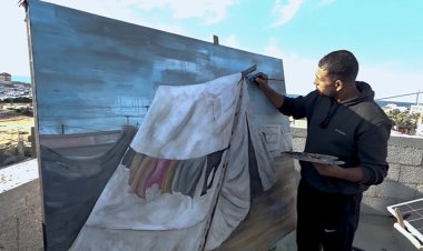Gazze’deki acıyı tuvaline taşıyan ressam: Renklerimiz, sesimizi dünyaya ulaştırıyor