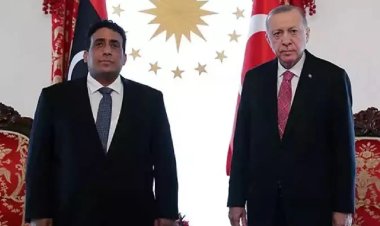 Cumhurbaşkanı Erdoğan Libya Başkanlık Konseyi Başkanı el-Menfi ile görüştü