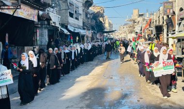 İmanla direnen şehir: Gazze’de  500 hafız sokaklara çıktı