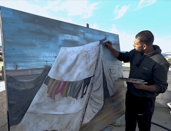 Gazze’deki acıyı tuvaline taşıyan ressam: Renklerimiz, sesimizi dünyaya ulaştırıyor