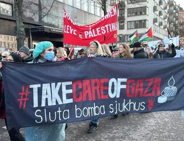 İsveç'te soykırımcı İsrail protesto edildi