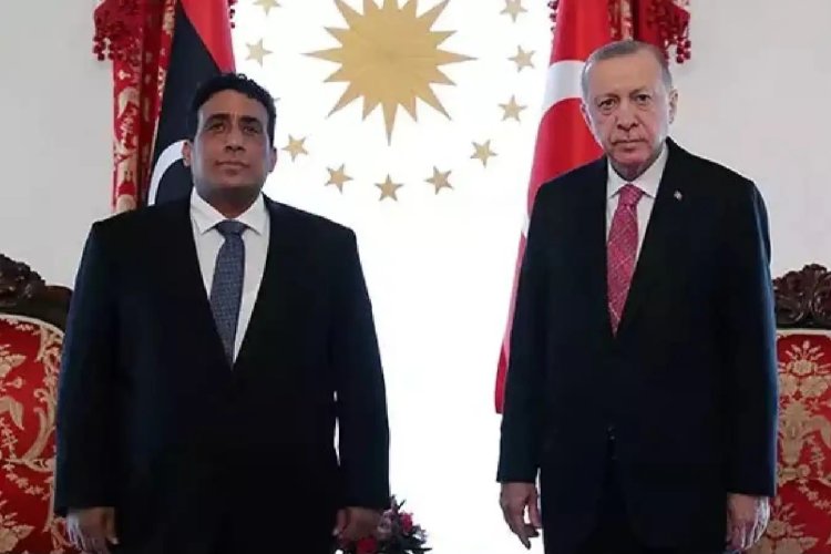 Cumhurbaşkanı Erdoğan Libya Başkanlık Konseyi Başkanı el-Menfi ile görüştü