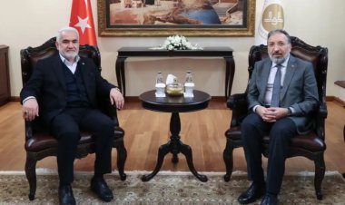 HÜDA PAR Genel Başkanı Yapıcıoğlu'ndan Diyanet İşleri Başkanı Arpaguş'a ziyaret