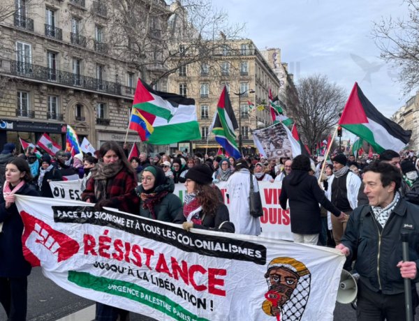 Paris’te binler Filistin için yürüdü: “İşgalci İsrail yargılansın, soykırım dursun”