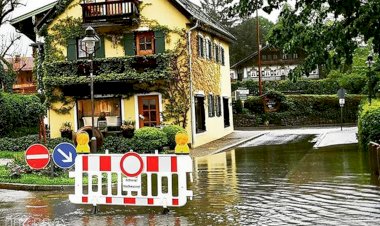 Avusturya'da su seviyesi 6 metreden fazla yükseldi