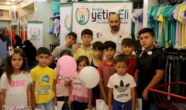 Avrupa Yetim Eli Urfalı yetim çocukları sevindirdi