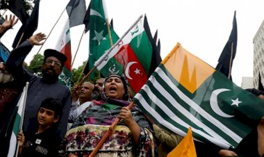 Azad Keşmir'de Hindistan Bağımsızlık Günü protestosu