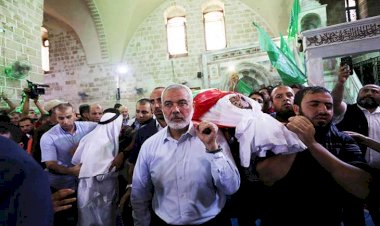 Şehit polisler Gazze’de düzenlenen törenlerle toprağa verildi