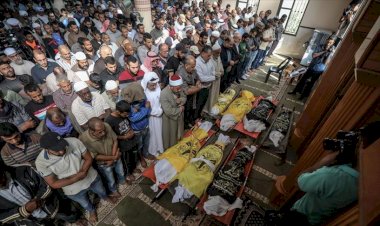 İslami Cihad komutanı ve ailesi ebediyete uğurlandı