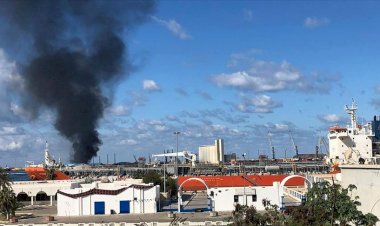 Hafter milislerinin saldırısı sonucu Trablus Limanı'nda büyük hasar oluştu