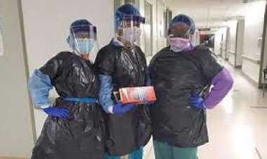 Burası New York: Hemşireler çöp poşeti giymek zorunda kaldılar